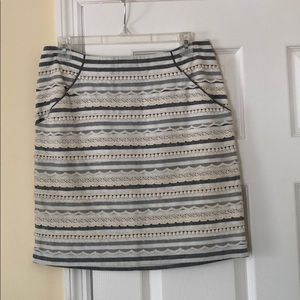 Beautiful textured/designed midi anthro skirt